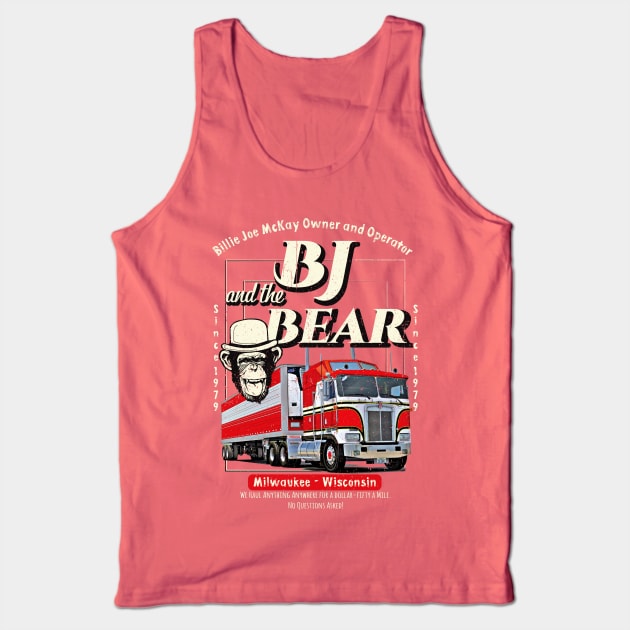 BJ & The Bear Trucking Company Tank Top by Alema Art